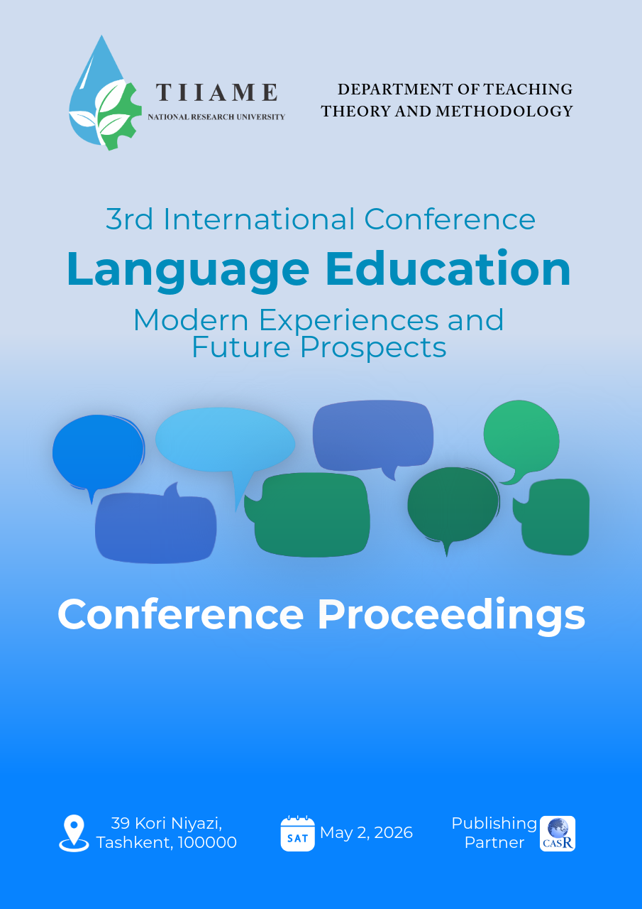 					View Special Issue: 3rd International Conference on Language Education: Modern Experiences and Future Prospects
				